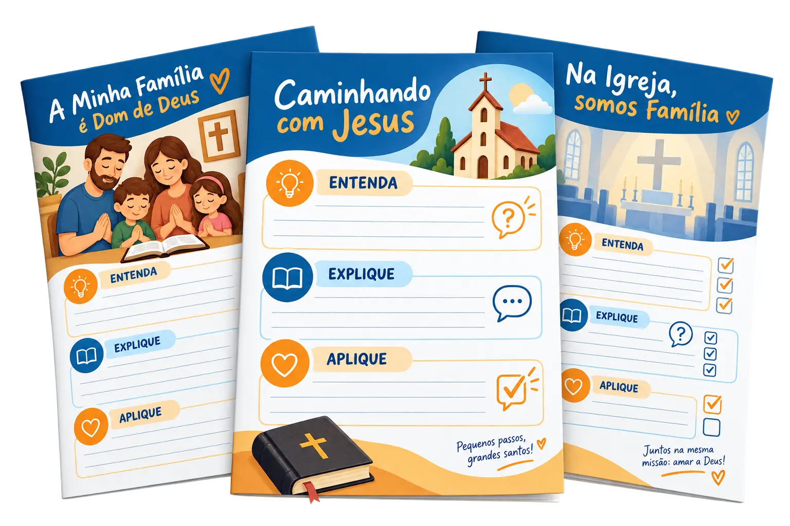 Páginas do método Entenda, Explique e Aplique